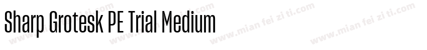 Sharp Grotesk PE Trial Medium字体转换